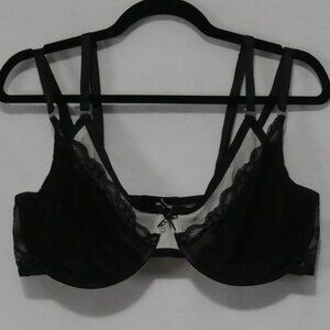 AG - ASHLEY GRAHAM | 40 DDD | Elegant Lace Black Bra | *Padding Not Included